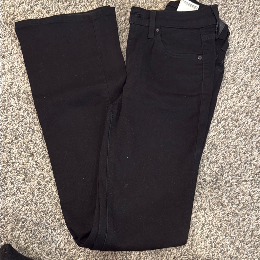 Levi's Black Flare Wide Leg Jeans